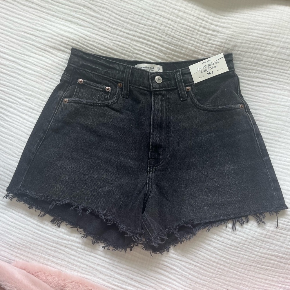 Abercrombie & Fitch Black 90s Shorts
